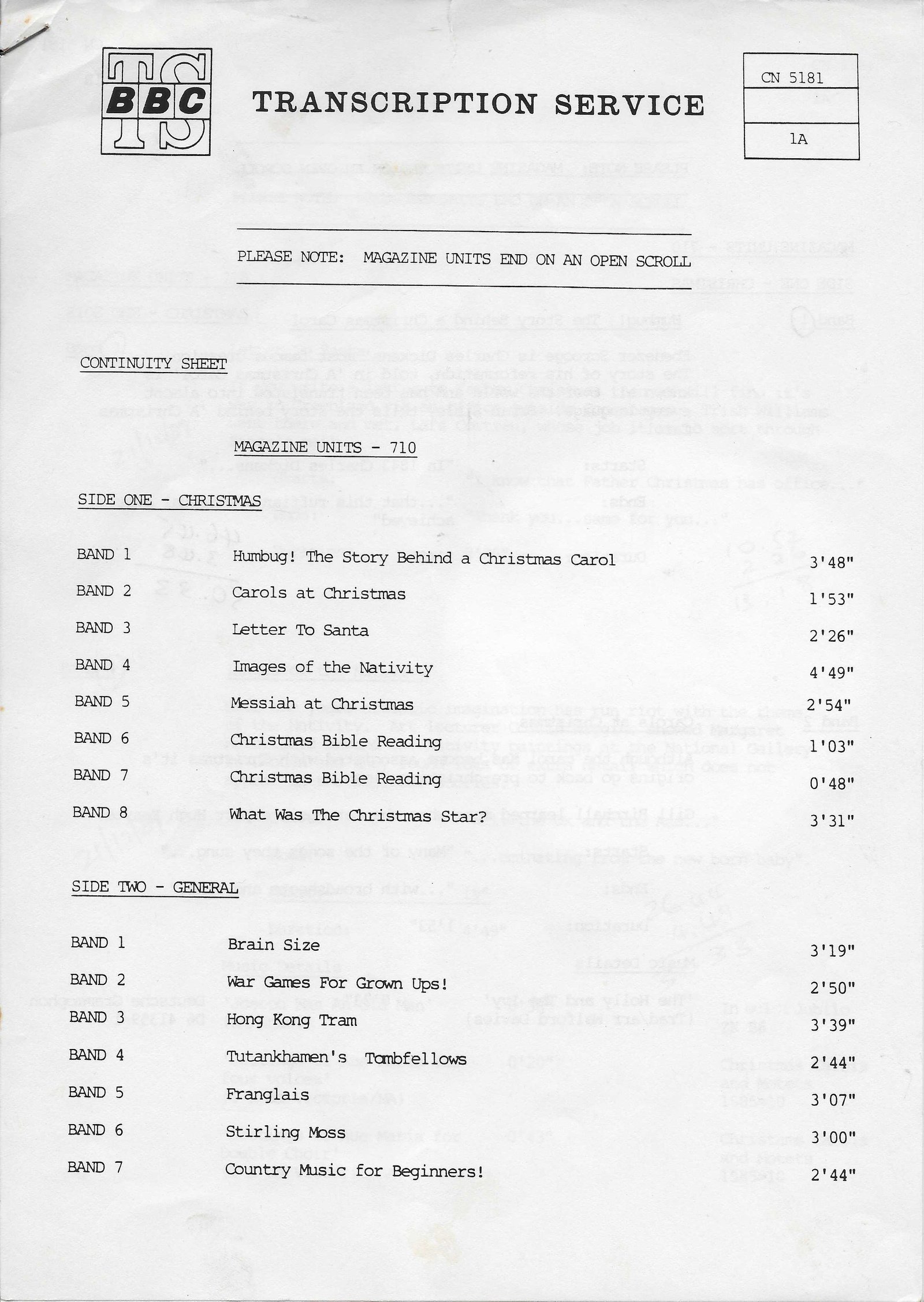 Inserts from CN 5181